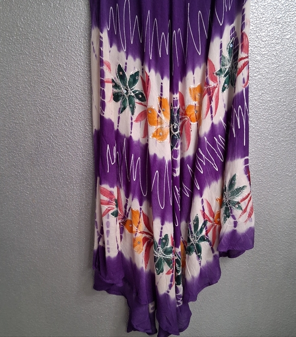 NWT Exist Purple Floral Midi Dress With Sequin & Embroidery Size 0S - Picture 4 of 12